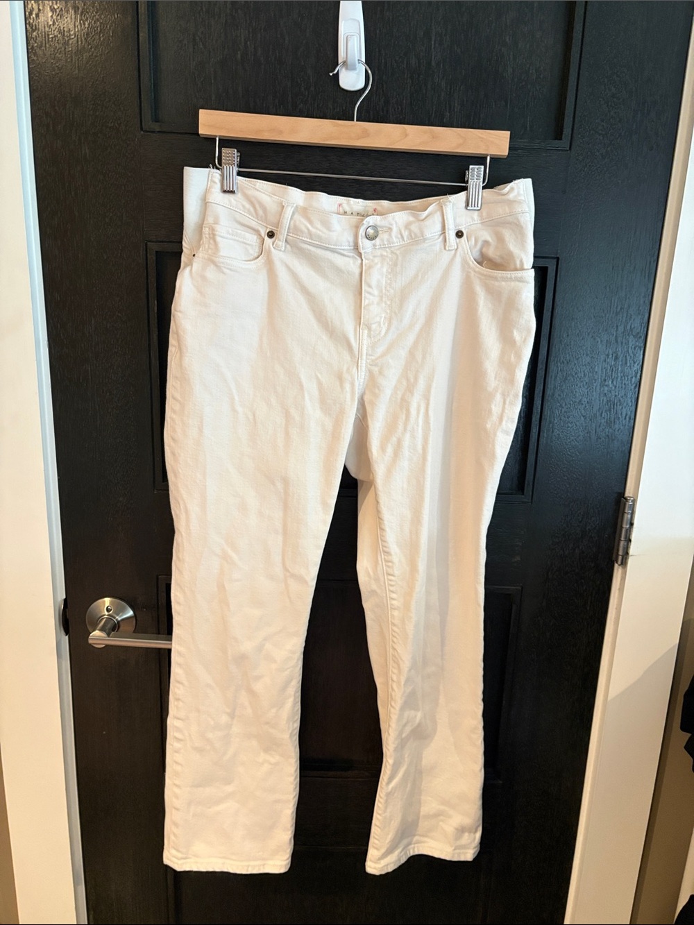 HATCH Collection Straight Leg Maternity Jeans Vanilla 30